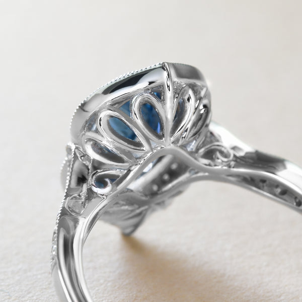 Fanciful Aquamarine Ring