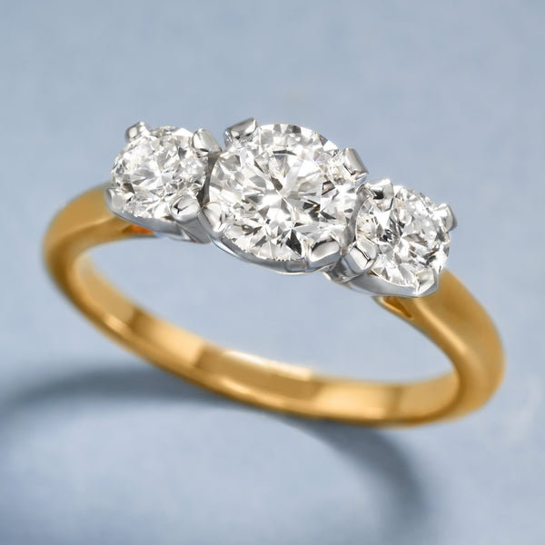 Classic Three-Diamond Ring