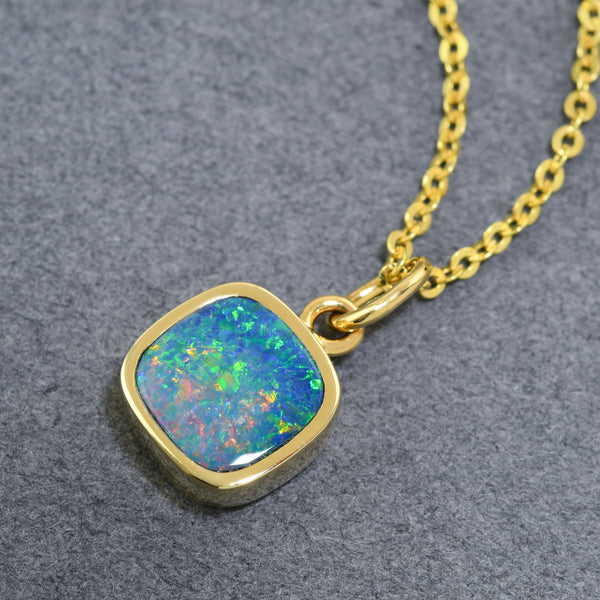 Opal Bezel Pendant