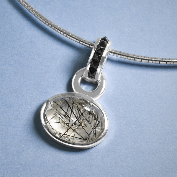 Marcel's Studded Quartz Pendant