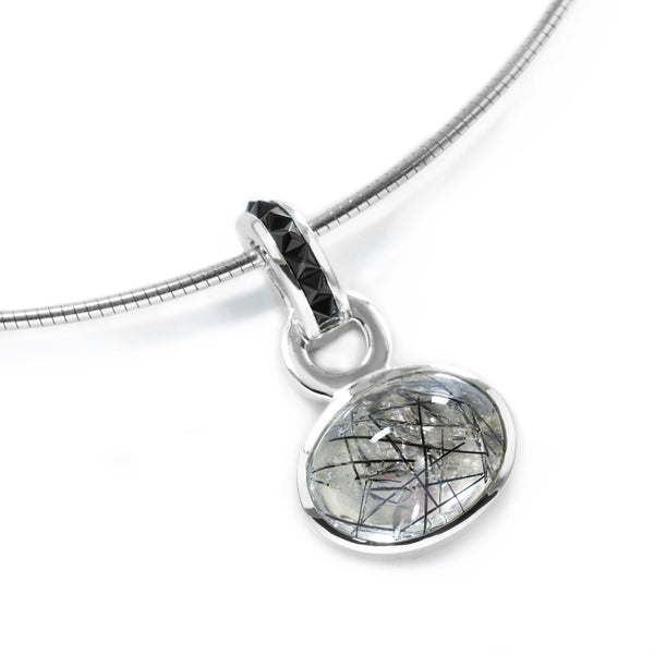 Marcel's Studded Quartz Pendant