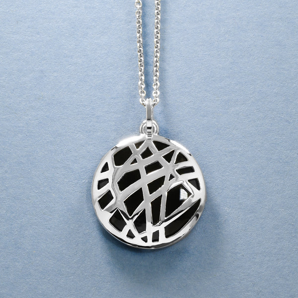 Modern Black Onyx Medallion
