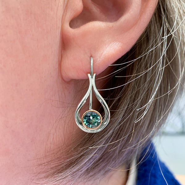 Handmade Drops With Maine Tourmaline