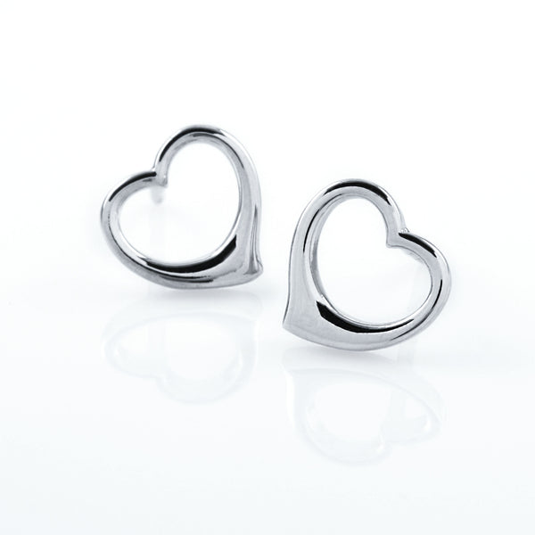 Modern Heart Studs