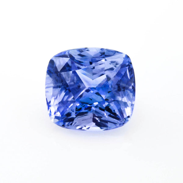 Light Blue Cushion Cut Sapphire