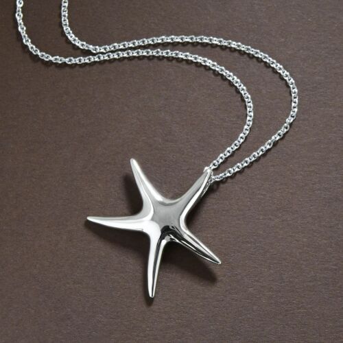 Bold Silver Starfish Pendant