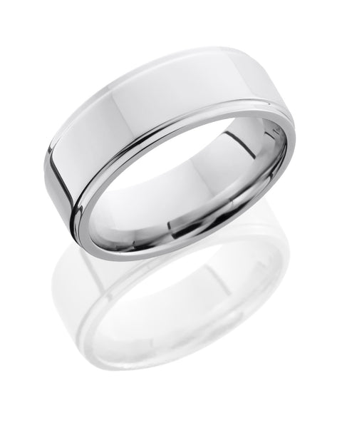 Lashbrook Cobalt Chrome Band with Vertical Satin & Polish Finishes