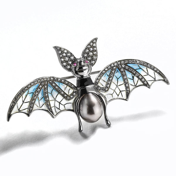Frightfully Cute Bat Brooch