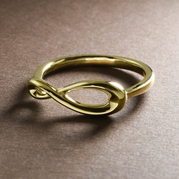 Gleaming Gold Infinity Ring