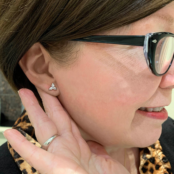 Diamond "Trilogy" Studs