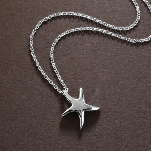 Little Silver Starfish Pendant